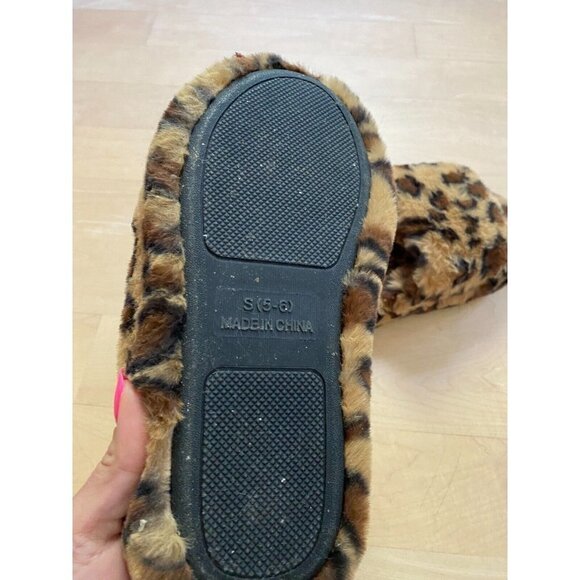 BP Slippers Nordstrom leopard Womens Size Small (5-6) - Picture 6 of 7